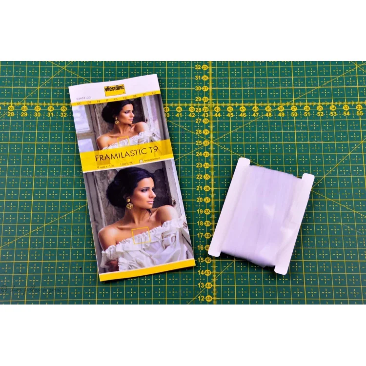 Élastique Framilastic T9 - 9 mm x 5 m - Vlieseline - Couture tissus extensibles Vlieseline : entoilages, molletons et supports -