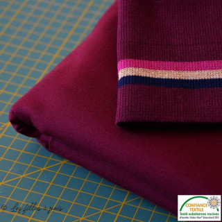Coupon de tissu jersey coton uni - Rouge - 50cm Autres marques - Tissus et mercerie - 101