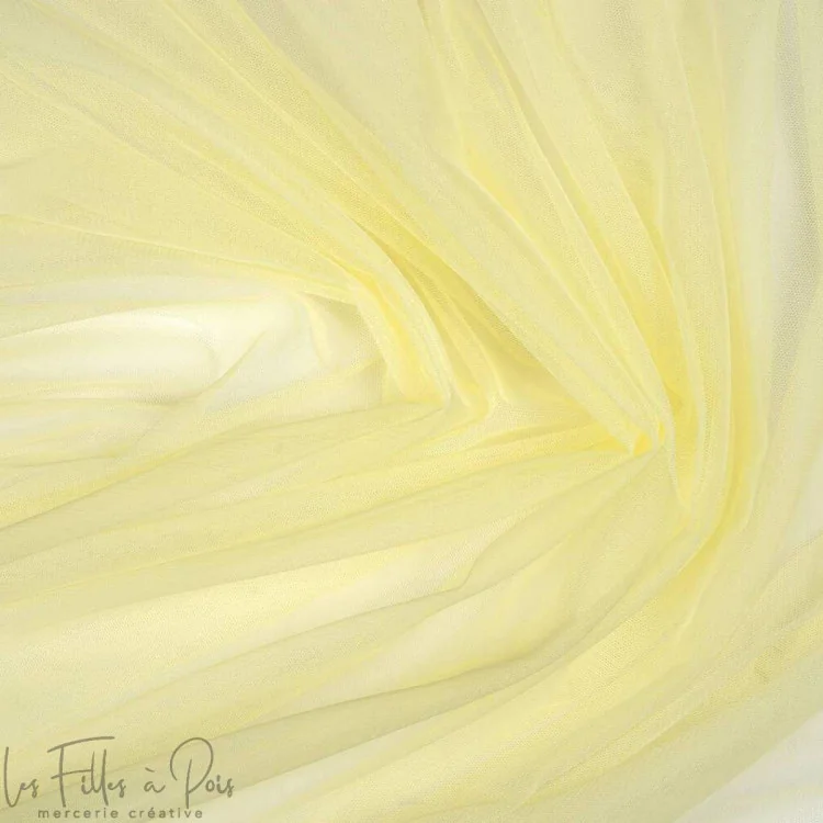 Coupon de tulle souple - Jaune - 270cm Tissus et mercerie créative – Nos sélections sans marque - 186