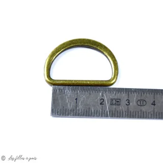 Étrier en D bronze – 25 mm ou 32 mm – Lot de 2 pièces Tissus et mercerie créative – Nos sélections sans marque - 2