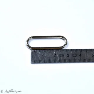 Anneaux connecteurs oblong - Argenté - 25mm ou 30mm - Lot de 4 Tissus et mercerie créative – Nos sélections sans marque - 2
