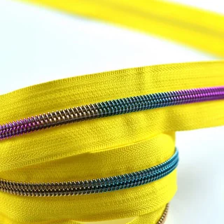 Fermeture eclair au mètre + curseurs argentés - Spiralée rainbow - Nylon Tissus et mercerie créative – Nos sélections sans marqu