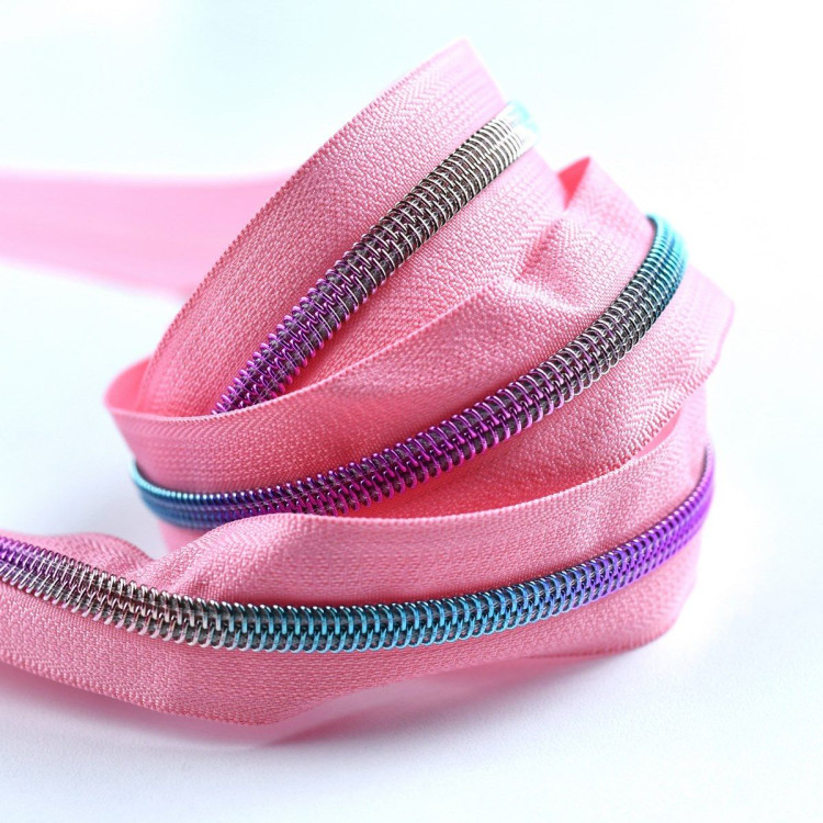 Fecho de correr a metro + corrediças prateadas - Arco-íris em espiral - Nylon Autres marques - Tissus et mercerie - 4 Fecho de correr a metro + corrediças prateadas - Arco-íris em espiral - Nylon Autres marques - Tissus et mercerie - 4