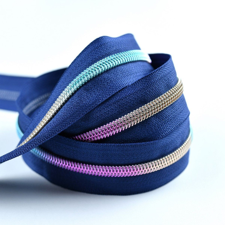 Fermeture eclair au mètre + curseurs argentés - Spiralée rainbow - Nylon Autres marques - Tissus et mercerie - 6 Fermeture eclair au mètre + curseurs argentés - Spiralée rainbow - Nylon Autres marques - Tissus et mercerie - 6