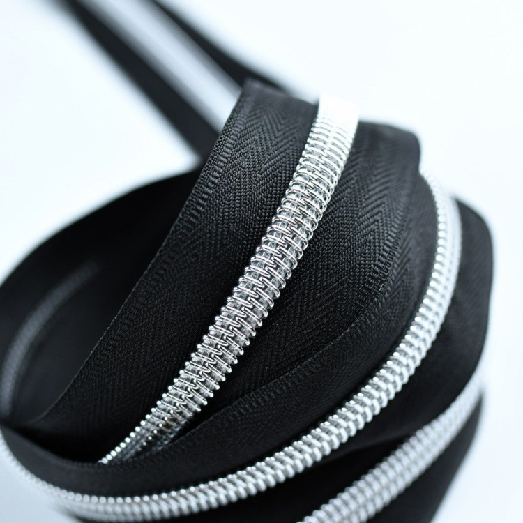 Fermeture eclair au mètre + curseurs assortis - Spiralée argentée - Nylon Autres marques - Tissus et mercerie - 11 Fermeture eclair au mètre + curseurs assortis - Spiralée argentée - Nylon Autres marques - Tissus et mercerie - 11
