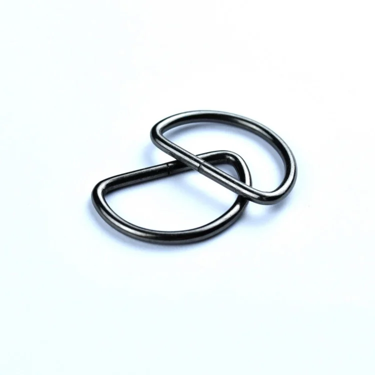 Etrier "D" - 12mm, 20mm, 25mm, 30mm ou 38mm - Gun - Lot de 2 pièces Tissus et mercerie créative – Nos sélections sans marque - 1