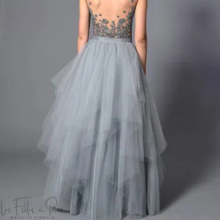 Coupon de tulle souple - Gris foncé - 130cm Tissus et mercerie créative – Nos sélections sans marque - 139