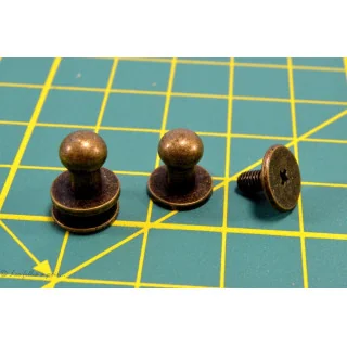 Plots à visser - Bronze antique - Lot de 4 Tissus et mercerie créative – Nos sélections sans marque - 1