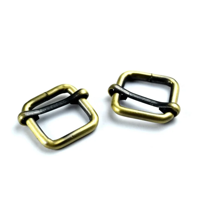 Boucles coulissantes de réglage pour sangle – Bronze patiné – 20, 25, 30 ou 38 mm – Lot de 2 Tissus et mercerie créative – Nos s