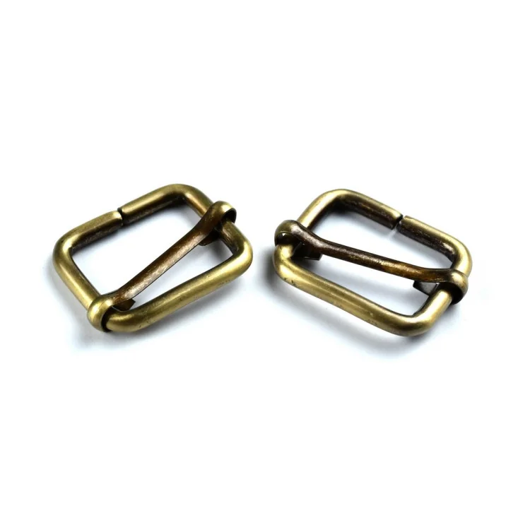Boucles coulissantes de réglage pour sangle – Bronze patiné – 20, 25, 30 ou 38 mm – Lot de 2 Tissus et mercerie créative – Nos s