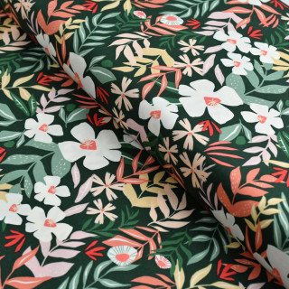 Tissu popeline de coton motif fleurs "All is well" - Multicolore - AGF Art Gallery Fabrics ® - Tissus - 1
