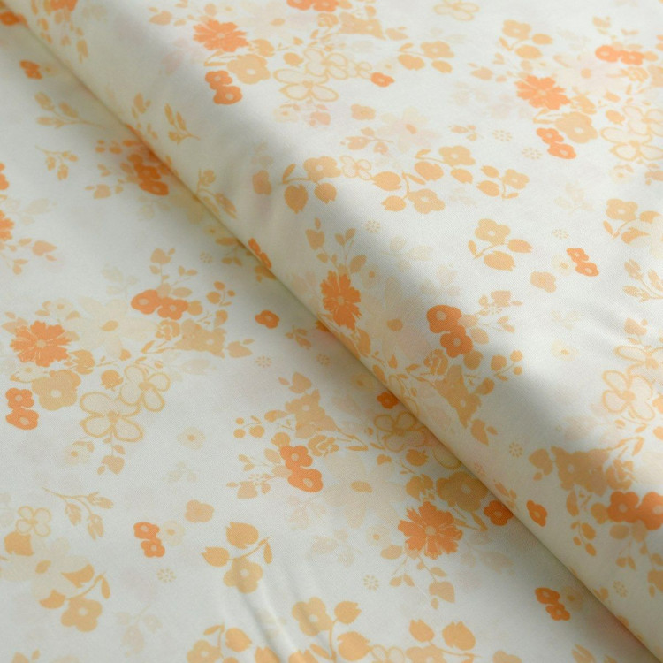 Tissu popeline de coton motif fleurs "Nectarine Fusion" - Tons orangés - AGF Art Gallery Fabrics ® - Tissus - 1 Tissu popeline de coton motif fleurs "Nectarine Fusion" - Tons orangés - AGF Art Gallery Fabrics ® - Tissus - 1