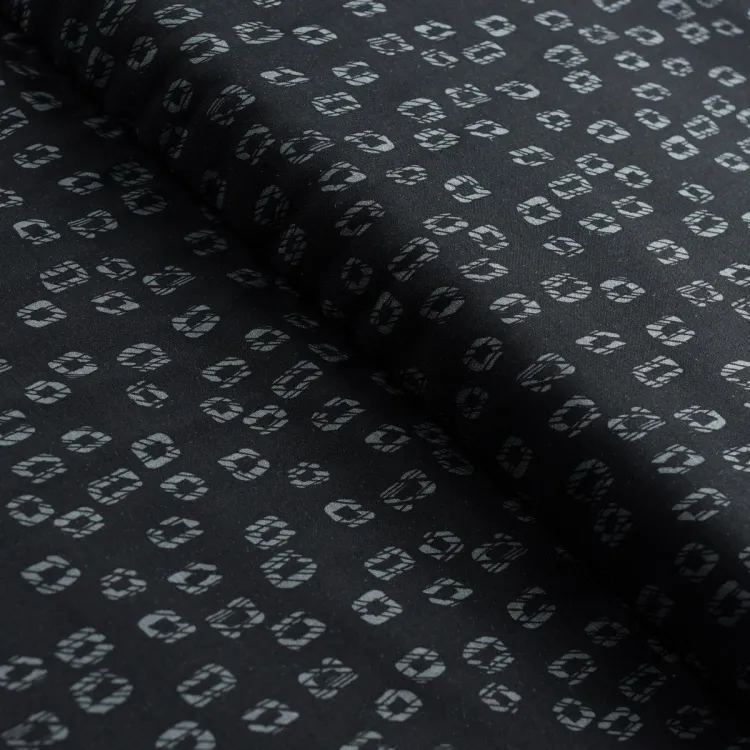 Tissu Popeline de coton "Duality Fusion" – AGF – Motif minimaliste sur fond noir Art Gallery Fabrics ® - Tissus - 1 Tissu Popeline de coton "Duality Fusion" – AGF – Motif minimaliste sur fond noir Art Gallery Fabrics ® - Tissus - 1