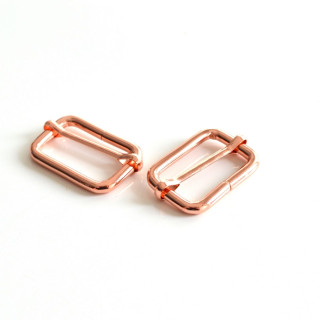 Boucles coulissantes de réglage pour sangle - Doré rose - 20mm, 25mm, 30mm ou 38mm - Lot de 2 Autres marques - Tissus et merceri