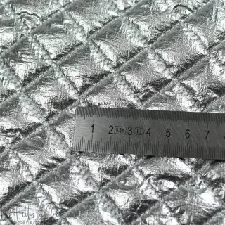 Tissu matelassé argenté – Léger & souple – Parfait pour veste et accessoires Tissus et mercerie créative – Nos sélections sans m