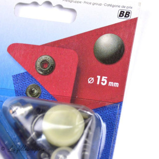 Bouton pression anorak avec outil - 15mm - Prym ® Prym ® - Mercerie - 12