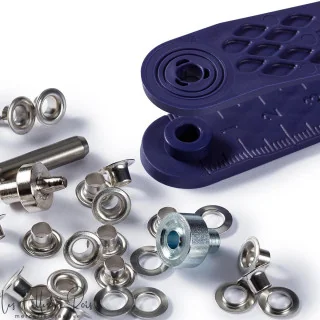 Œillets ronds Prym à sertir – 4 mm – Avec outil de pose – Lot de 50 Prym : mercerie couture et accessoires de qualité - 3