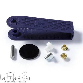 Œillets ronds Prym à sertir – 4 mm – Avec outil de pose – Lot de 50 Prym : mercerie couture et accessoires de qualité - 5
