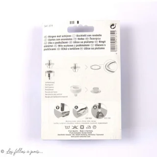 Oeillets ronds Prym à sertir – 14 mm – Avec outil de pose Prym : mercerie couture et accessoires de qualité - 5