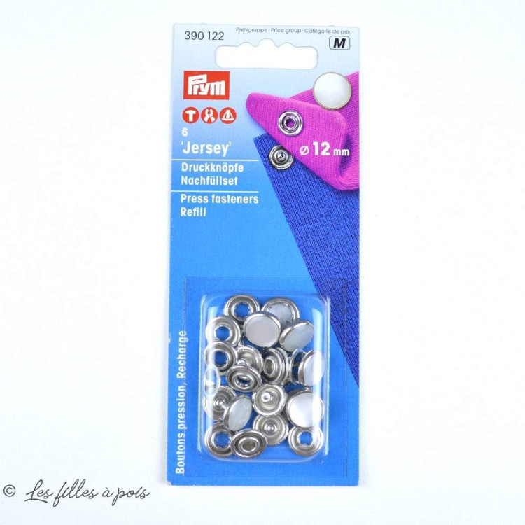 Recarga de botões de pressão em jersey perolado - 390122 - Prym ® (inglês) Prym ® - Mercerie - 1 Recarga de botões de pressão em jersey perolado - 390122 - Prym ® (inglês) Prym ® - Mercerie - 1