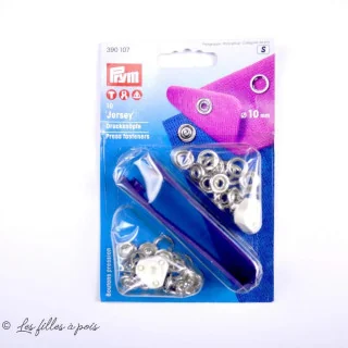 Perno de pressão dentado de camisa aberta com ferramenta - 10mm - Prym (Prym) Prym : mercerie couture et accessoires de qualité