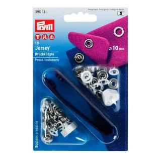 Perno de pressão dentado de camisa aberta com ferramenta - 10mm - Prym (Prym) Prym : mercerie couture et accessoires de qualité