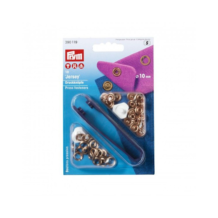 Bouton pression jersey ouverte dentée avec outil - 10mm - Prym ® Prym ® - Mercerie - 3 Bouton pression jersey ouverte dentée avec outil - 10mm - Prym ® Prym ® - Mercerie - 3