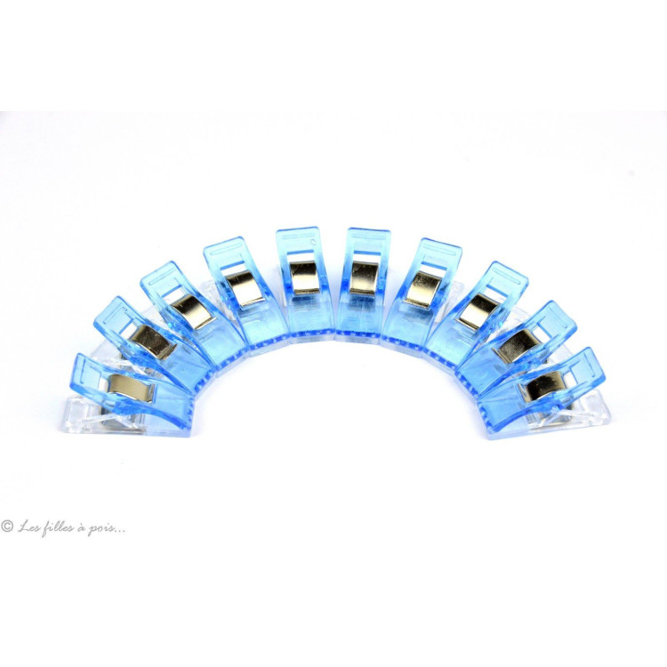 Lot De 10 Pinces Jetables Healifty - Plastique - Coloris Aléatoire (Bleu Et Vert)