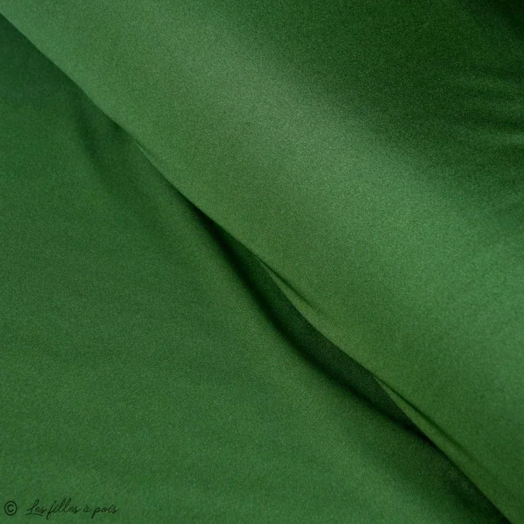 Coupon de tissu lycra satiné - Kaki - 300cm - 4 Coupon de tissu lycra satiné - Kaki - 300cm - 4