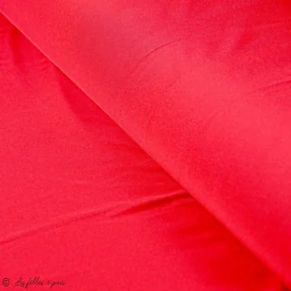 Coupon de tissu lycra satiné - Rouge - 390cm - 12