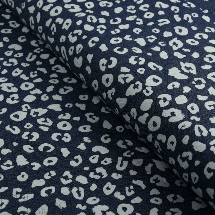 Tissu Jean Bleu Délavé - Coupon De 1m De Long Sur 1.7m De Large, Idéal Pour Vêtements