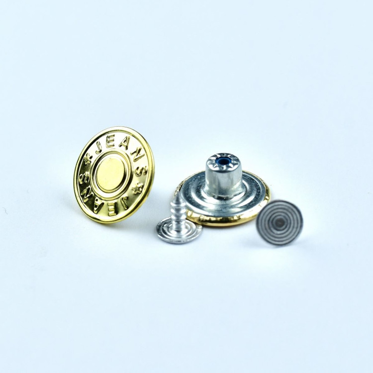 Botão metálico para calças de ganga - 17 mm - Conjunto de 2 Autres marques - Tissus et mercerie - 11 Botão metálico para calças de ganga - 17 mm - Conjunto de 2 Autres marques - Tissus et mercerie - 11