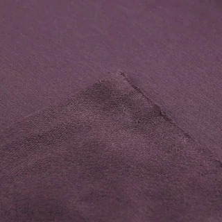 Coupon de tissu french terry coton uni - Figue givrée - 160cm Tissus et mercerie créative – Nos sélections sans marque - 52