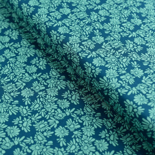Tissu coton motif fleur "Tiny meadow nova" - Tons verts - AGF Art Gallery Fabrics ® - Tissus - 1