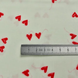 Popeline de coton AGF – Petits cœurs rouges – Douce & fluide Art Gallery Fabrics : tissus premium aux imprimés uniques - 4