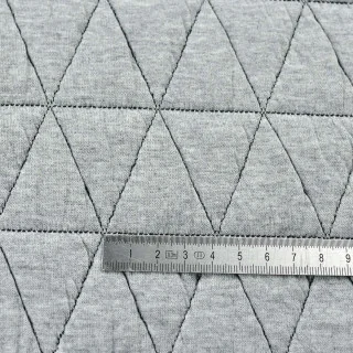 Tissu doudoune matelassé losanges - Gris chiné Tissus et mercerie créative – Nos sélections sans marque - 6