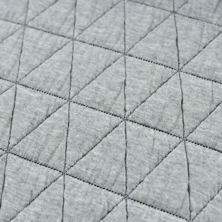 Tissu doudoune matelassé losanges - Gris chiné Tissus et mercerie créative – Nos sélections sans marque - 3