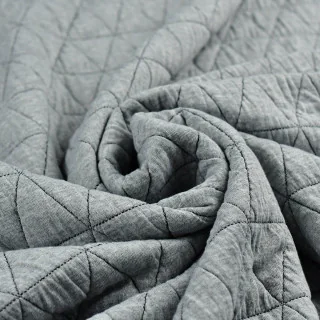 Tissu doudoune matelassé losanges - Gris chiné Tissus et mercerie créative – Nos sélections sans marque - 2