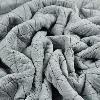 Tissu doudoune matelassé losanges - Gris chiné Tissus et mercerie créative – Nos sélections sans marque - 5