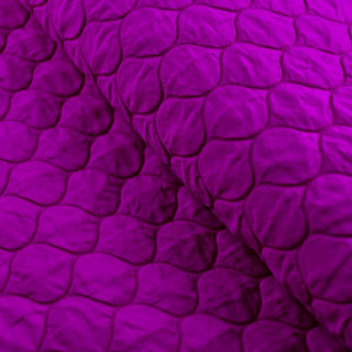 Tissu doudoune matelassé losanges ovales - Rose fuchsia Autres marques - Tissus et mercerie - 1