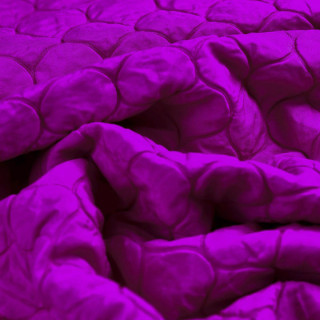 Tissu doudoune matelassé losanges ovales - Rose fuchsia Autres marques - Tissus et mercerie - 4