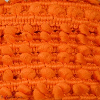 DESTOCK fin de bobine de galon mini pompon orange 9mm - 17m Tissus et mercerie créative – Nos sélections sans marque - 18