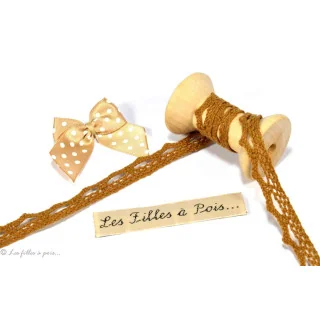 DESTOCK dentelle coton jaune - 10mm - 30m Tissus et mercerie créative – Nos sélections sans marque - 4