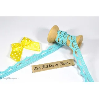 DESTOCK dentelle coton jaune - 10mm - 30m Tissus et mercerie créative – Nos sélections sans marque - 10