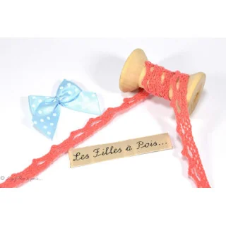 DESTOCK dentelle coton bleu - 10mm - 40m Tissus et mercerie créative – Nos sélections sans marque - 6