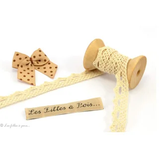 DESTOCK dentelle coton bleu - 10mm - 40m Tissus et mercerie créative – Nos sélections sans marque - 13