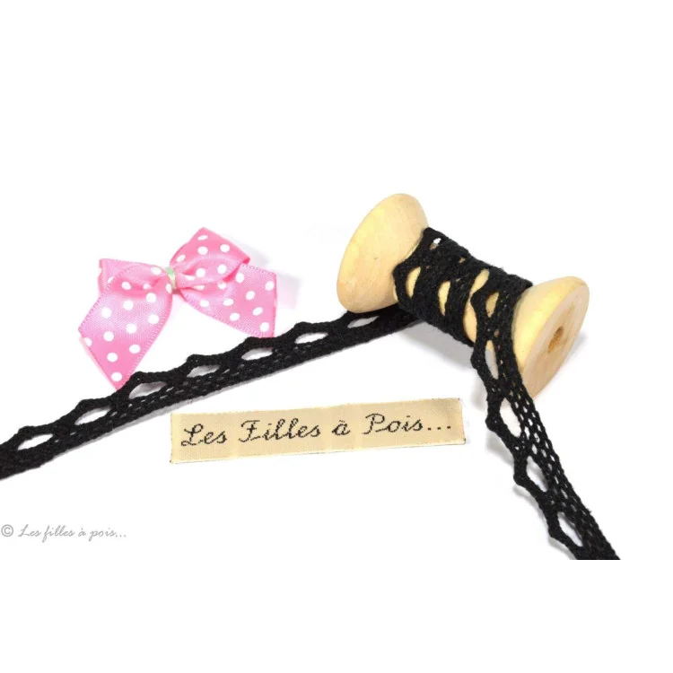 DESTOCK dentelle coton vert clair - 10mm - 33m Tissus et mercerie créative – Nos sélections sans marque - 2