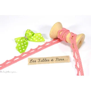 DESTOCK dentelle coton vert clair - 10mm - 33m Tissus et mercerie créative – Nos sélections sans marque - 8