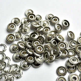 Boutons pression à sertir blancs – Ø 10 mm – Lot de 50 Tissus et mercerie créative – Nos sélections sans marque - 3