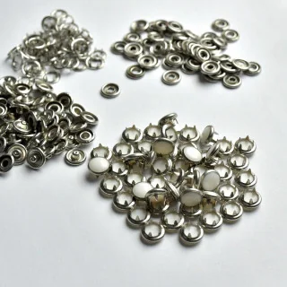 Boutons pression à sertir blancs – Ø 10 mm – Lot de 50 Tissus et mercerie créative – Nos sélections sans marque - 2